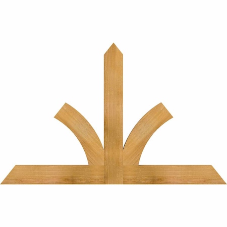 Ekena Millwork Richland Rough Sawn Timber Gable Bracket, Western Red Cedar, 48"W x 30"H x 2"D x 4"F, 15/12 Pitch GBW048X30X0204RIC00RWR